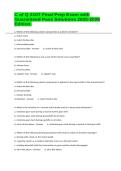 C of Q 310T Final Prep Exam with Guaranteed Pass Solutions 2025-2026 Edition&period;