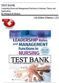 Test Bank &ndash; Leadership Roles and Management Functions in Nursing&colon; Theory & Application&comma; 11th Edition &vert; Marquis & Huston &vert; ISBN&colon;9781975193065 &vert; Chapters 1&ndash;25 &vert; Latest Edition
