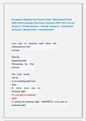 Accuplacer Reading Test Practice Exam &vert; Most Recent Exam  2026 Actual Complete Real Exam Questions With 100&percnt; Correct  Answers &vert; Verified Answers &vert; Already Graded A&plus; &vert; Guaranteed  Success&excl;&excl; &vert; Newest Exam &vert; Just Released&excl;&excl;
