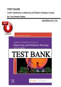 Test Bank &ndash; Leifer&rsquo;s Introduction to Maternity and Pediatric Nursing in Canada&comma; 2nd Edition &vert; Lisa Keenan-Lindsay &vert; Chapters 1&ndash;33 &vert; Latest Edition