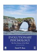 TEST BANK FOR Evolutionary Psychology&colon; The New Science of the Mind 7th Edition by David M&period; Buss ISBN&colon; 978-1032137919 COMPLETE GUIDE ALL CHAPTERS COVERED A&plus; GRADE ASSURED&excl;&excl;&excl;&excl;&excl;&excl; NEW LATEST UPDATE &excl;&excl;&excl;&excl;&excl;&excl;