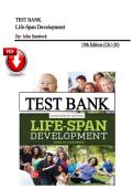 Test Bank &ndash; Life-Span Development&comma; 19th Edition &vert; John Santrock &vert; Chapters 1&ndash;20 &vert; Latest Edition
