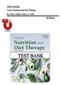 Test Bank &ndash; Lutz&rsquo;s Nutrition and Diet Therapy&comma; 8th Edition &vert; Erin E&period; Mazur &vert; Chapters 1&ndash;11 &vert; Latest Edition