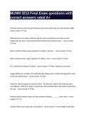 MUNM 3213 Final Exam questions with correct answers rated A&plus;