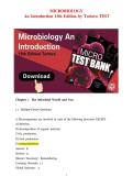 Test Bank for Microbiology&colon; An Introduction&comma; 13th Edition by Tortora &ndash; Chapter Questions & Answers