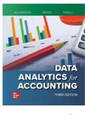 TEST BANK FOR Data Analytics for Accounting 3rd edition by Vernon Richardson&comma; Ryan Teeter&comma; Katie Terrell ISBN&colon; 978-1264444908 COMPLETE GUIDE ALL CHAPTERS COVERED 100&percnt; VERIFIED A&plus; GRADE ASSURED&excl;&excl;&excl;&excl;&excl;NEW LATEST UPDATE&excl;&excl;&excl;&excl;