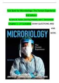 Test Bank For Microbiology&colon; The Human Experience 2nd Edition By John W Foster&comma; Zarrintaj Aliabadi&comma; Joan L Slonczewski 9780393533248 Chapter 1-27 Complete Guide &period;