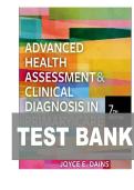 TEST BANK FOR Advanced Health Assessment & Clinical Diagnosis in Primary Care 7th edition by Joyce E Dains&comma; Linda Ciofu Baumann&comma; Pamela Scheibel ISBN&colon;978-0323832069 COMPLETE GUIDE 100&percnt; VERIFIED A&plus; GRADE ASSURED&excl;&excl;&excl;&excl;&excl;NEW LATEST UPDATE&excl;&excl;&excl;&excl;&excl;