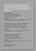 WGU D665 ACTUAL EXAM QUESTIONS AND CERTIFIED ANSWERS 100&percnt; PASS &lpar;VERIFIED AND GRADED A&plus;&rpar; 150&plus; QUESTIONS AND SIMPLIFIED RATIONALES