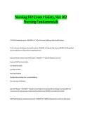 Nursing 102 Exam 1 Safety&comma; Nur 102 Nursing Fundamentals&period;
