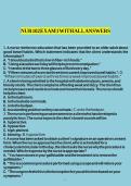 NUR 102 EXAM 1 WITH ALL ANSWERS&period;