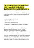 FNP PEDIATRIC EXAM TEST BANK EXAM SCRIPT 2026 COMPREHENSIVE A&plus; QUESTIONS WITH SOLUTIONS GRADED A&plus;