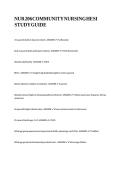 NUR 206 COMMUNITY NURSING HESI STUDY GUIDE&period;