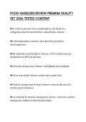 FOOD HANDLERS REVIEW PREMIUM QUALITY SET 2026 TESTED CONTENT