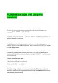 NUR 206 Final exam with complete solutions&period;