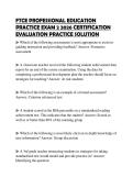 FTCE PROFESSIONAL EDUCATION PRACTICE EXAM 2 2026 CERTIFICATION EVALUATION PRACTICE SOLUTION