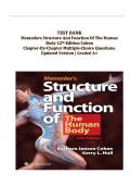 Memmler&rsquo;s Structure and Function of the Human Body &ndash; 12th Edition &ndash; Complete Test Bank with Multiple Choice Questions