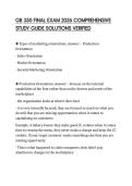 GB 350 FINAL EXAM 2026 COMPREHENSIVE STUDY GUIDE SOLUTIONS VERIFIED