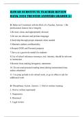 HAWAII SUBSTITUTE TEACHER REVIEW BANK 2026 TRUSTED ANSWERS GRADED A