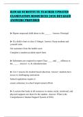 HAWAII SUBSTITUTE TEACHER UPDATED EXAMINATION RESOURCES 2026 DETAILED ANSWERS PROVIDED