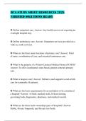 HCA STUDY SHEET RESOURCES 2026 VERIFIED SOLUTIONS READY