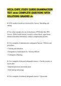 HCCA CHPC STUDY GUIDE EXAMINATION TEST 2026 COMPLETE QUESTIONS WITH SOLUTIONS GRADED A&plus;