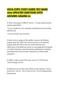 HCCA CHPC STUDY GUIDE TEST BANK 2026 UPDATED QUESTIONS WITH ANSWERS GRADED A&plus;