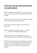 HECM TEST 2026 FINAL PAPER SOLVED ITEMS ACCURATE MARKING