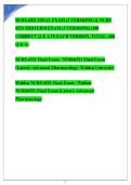NURS 6521 FINAL EXAM &lpar;3 VERSIONS&rpar; & NURS  6521 MIDTERM EXAM &lpar;3 VERSIONS&rpar; &lpar;100  CORRECT Q & A IN EACH VERSION&comma; TOTAL&colon; 600  Q & A&rpar;  NURS 6521 Final Exam &sol; NURS6521 Final Exam  &lpar;Latest&rpar;&colon; Advanced Pharmacology&colon; Walden University  Walden NURS 6521 Final Exam &sol;