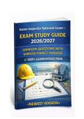 Lead Inspector &sol; Assessor Course &ndash; EXAM STUDY GUIDE 2026&sol;2027 COMPLETE QUESTIONS WITH VERIFIED CORRECT ANSWERS &vert;&vert; 100&percnt; GUARANTEED PASS <NEWEST VERSION>