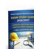 Home Inspector National Exam &ndash; EXAM STUDY GUIDE 2026&sol;2027 COMPLETE QUESTIONS WITH VERIFIED CORRECT ANSWERS &vert;&vert; 100&percnt; GUARANTEED PASS <NEWEST VERSION>