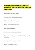 HOSA MEDICAL TERMINOLOGY ACTUAL EXAM 2026 248 QUESTIONS AND ANSWERS GRADED A&plus;