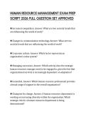 HUMAN RESOURCE MANAGEMENT EXAM PREP SCRIPT 2026 FULL QUESTION SET APPROVED