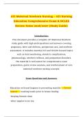 ATI Maternal Newborn Nursing &ndash; ATI Nursing Education Comprehensive Exam & NCLEX Review Notes 2026&sol;2027 &lpar;Study Guide&rpar;