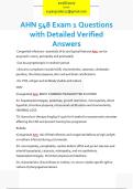 AHN 548 Exam 1 Questions  with Detailed Verified  Answers 