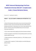 NR507 Advanced Pathophysiology Final Exam - Chamberlain University 2026&sol;2027 &vert; Complete Guide &vert; Grade A &vert; Disease Mechanism Mastery