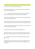 FINC 409 CH&period; 11 Exam Questions with Correct Answers&vert; Latest Update