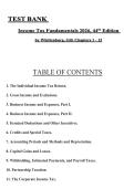 TEST BANK FOR INCOME TAX FUNDAMENTALS 2026&comma; 44TH EDITION BY WHITTENBURG&comma; GILL&sol;COMPLETE GUIDE&sol;ALL CHAPTERS 1-12