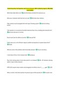 Florida Pump Ops Test Questions with Correct Answers 100&percnt; Verified by Experts