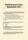 NCLEX Question Trainer Explanations Test 7