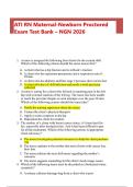 ATI RN Maternal&ndash;Newborn Proctored Exam Test Bank &ndash; NGN&comma; Harvard Nursing Program 2026 &ndash; practice questions with answers