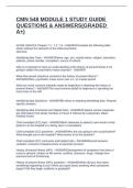 CMN 548 MODULE 1 STUDY GUIDE QUESTIONS & ANSWERS&lpar;GRADED A&plus;&rpar;