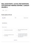 REAL ASVAB TEST&excl;&excl;&excl; &sol; ACTUAL TEST QUESTIONS WITH DETAILED VERIFIED ANSWERS &sol; ALREADY GRADED A 