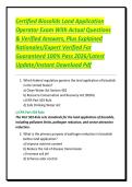 Certified Biosolids Land Application Operator Exam With Actual Questions & Verified Answers&comma; Plus Explained Rationales&sol;Expert Verified For Guaranteed 100&percnt; Pass 2026&sol;Latest Update&sol;Instant Download Pdf