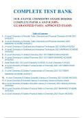 OCR A-Level Chemistry A & B Complete Test Bank 2025&sol;2026 &vert; Full Papers A&comma; B&comma; Unified &plus; Salters &plus; Marking Schemes &vert; 100&percnt; Guaranteed Pass &vert; Approved Exams