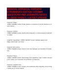 MEDICAL-SURGICAL NURSING STROMBERG EDITION 5 EXAMS QUESTIONS AND ANSWERS RATED A&plus; SURE PASS&excl;&excl;&excl; &vert; LATEST UPDATE