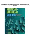LeMone Medical-Surgical Nursing&comma; 6th Edition Test Bank &lpar;2026&sol;2027&rpar;