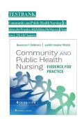 TEST BANK - Community and Public Health Nursing&colon; Evidence for Practice 4th Edition by DeMarco & Walsh&comma; All 25 Chapters Covered&comma; Verified Latest Edition