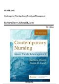 Test Bank For Contemporary Nursing Issues&comma; Trends&comma; & Management 9th Edition by Barbara Cherry&comma; Susan Jacob 9780323776875 Chapter 1-28 Complete Guide&period;