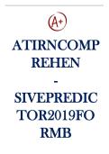 ATI RN Comprehensive Predictor 2026 Form A &sol; RN Comprehensive ATI Predictor 2026 Form A &vert; &lpar;180 Q&A&rpar; 100&percnt; CORRECT &vert; VERIFIED AND RATED 100&percnt;